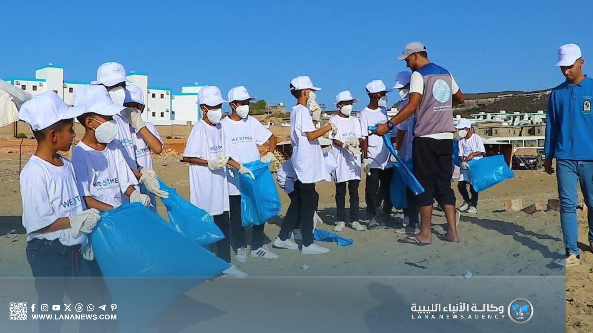 مبادرة توعوية لتنظيف شاطئ الحمامة حفاظا على البيئة والسياحة