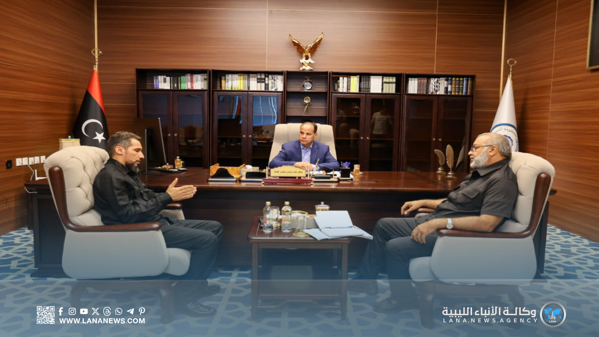 نائب رئيس الوزراء يبحث تطوير شركة الخدمات العامة بمدينة سبها