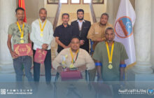 بلدية سبها تكرّم بطل نادي التضامن الفائز في رياضة البوتشيا