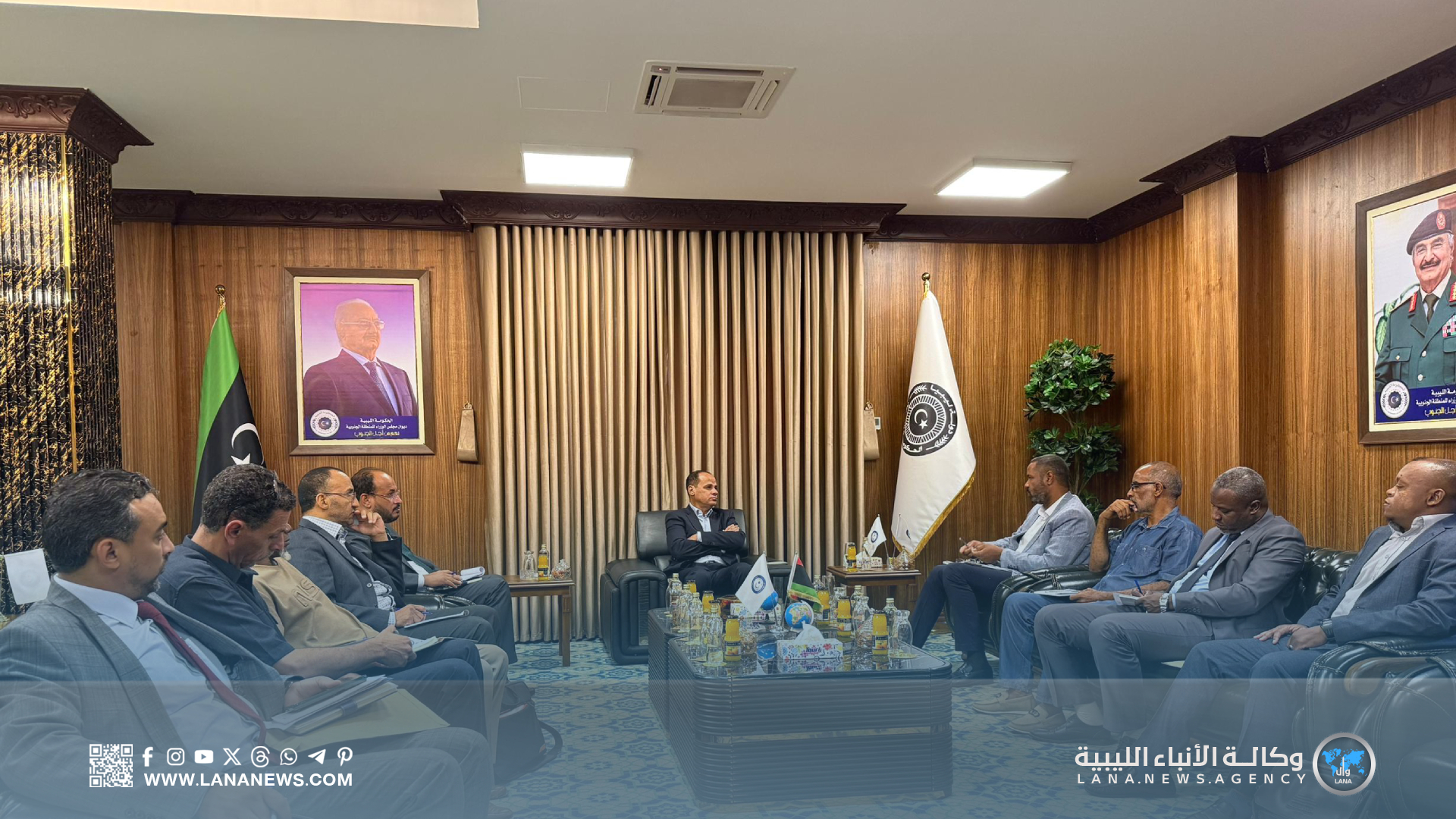 نائب رئيس الوزراء يؤكد أهمية عمل مصلحة أملاك الدولة في مواكبة أعمال التنمية بالجنوب الليبي