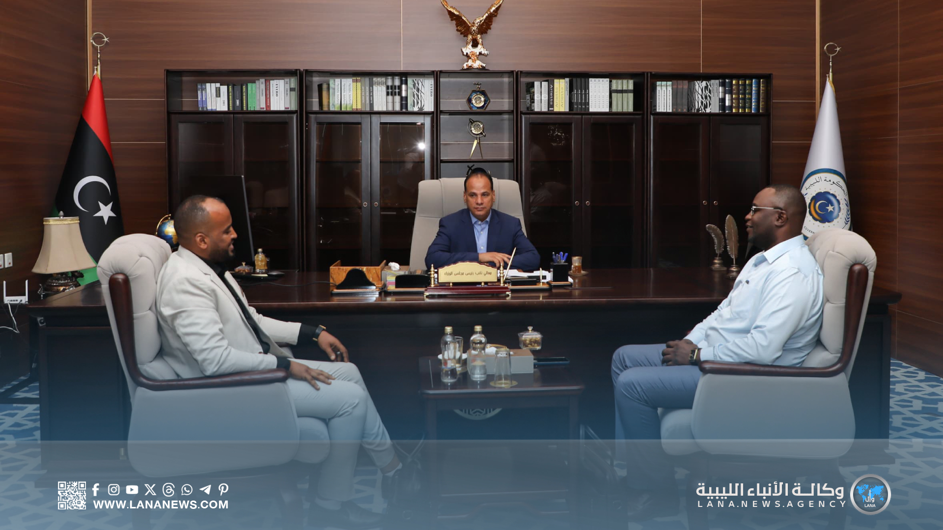 نائب رئيس الحكومة الليبية يلتقي عميد بلدية وادي عتبة استكمالا لنتائج الجولة التي أجراها للبلدية