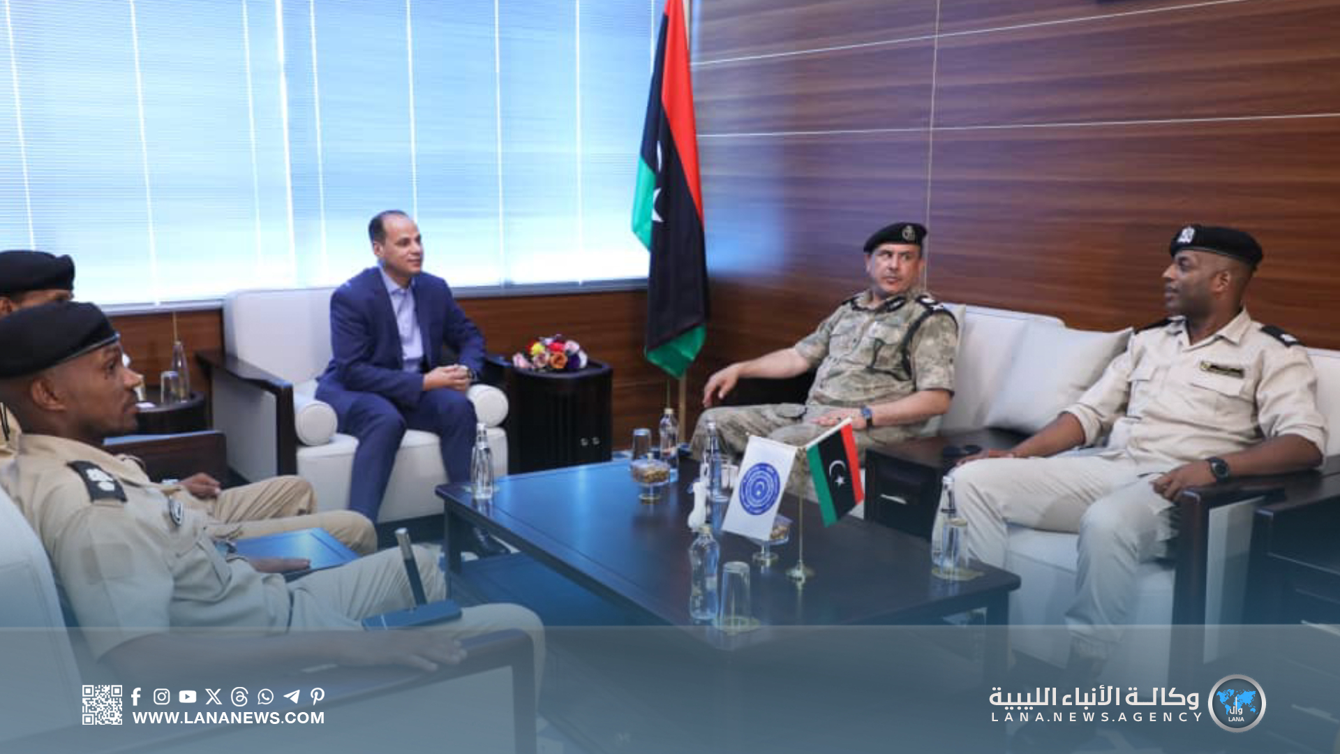 نائب رئيس الحكومة الليبية يبحث مع مدير أمن سبها الأوضاع الأمنية في نطاق اختصاص المديرية