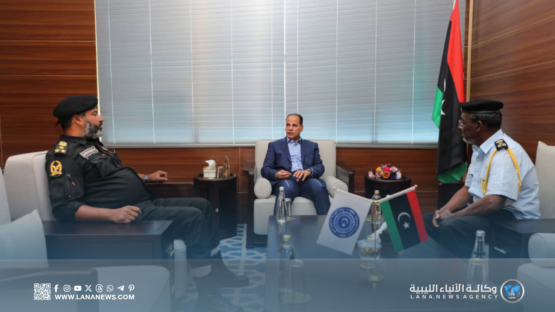 نائب رئيس الحكومة الليبية يبحث احتياجات جهاز الحرس البلدي بالمنطقة الجنوبية