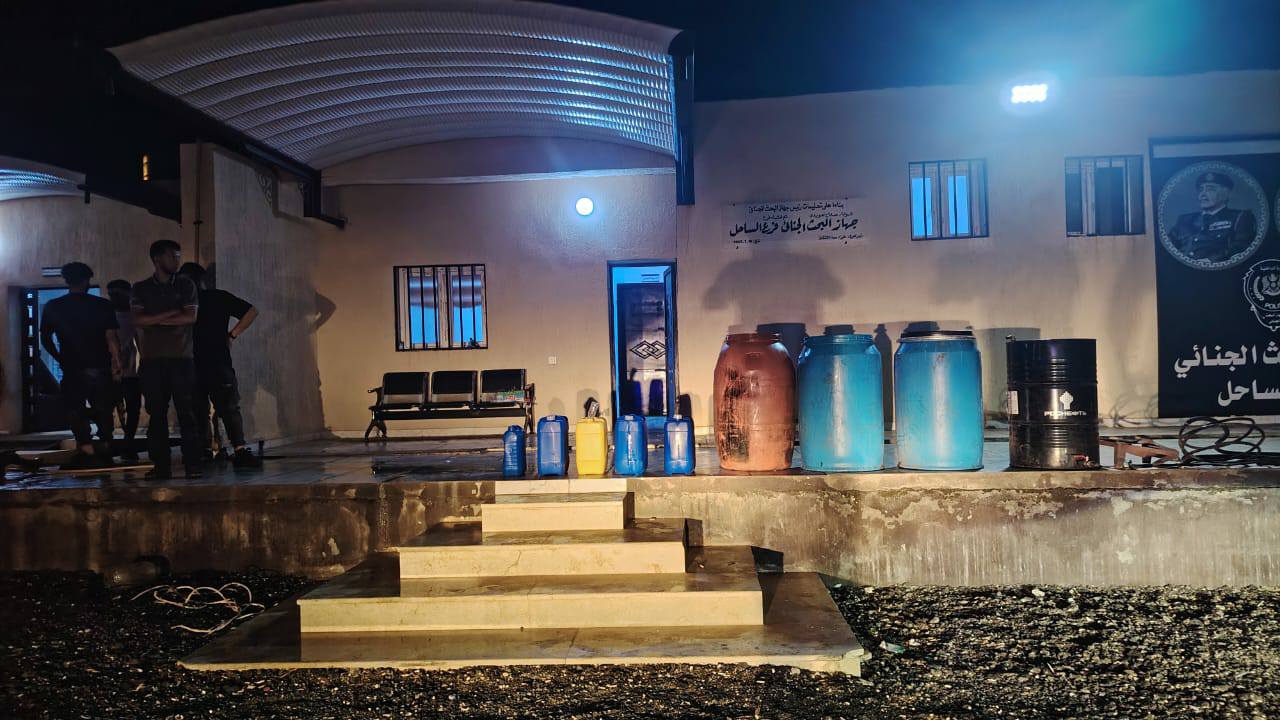 ضبط مصنع خمور بمنطقة «اسطاطة» شرق مدينة بنغازي