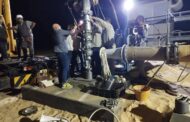 تواصل أعمال تركيب المضخة الأولى في بئر رقم (405) بحقل تازربو