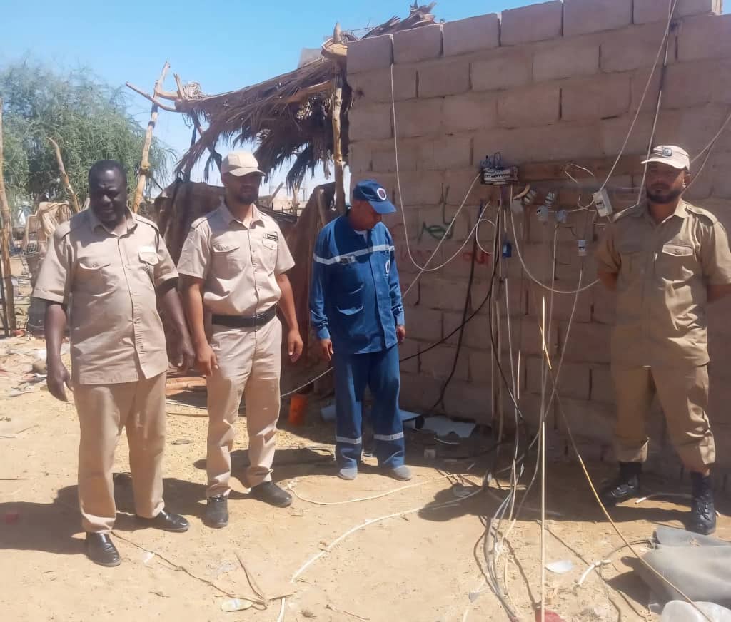 حملة لإزالة التوصيلات غير الشرعية في الكفرة