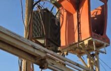 تركيب محول كهربائي جديد في منطقة قنفودة ببنغازي 