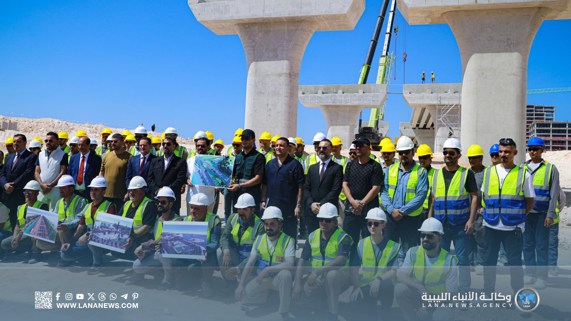 موسع| رئيس مجلس الوزراء ومدير صندوق التنمية يتفقدان مشاريع بنغازي التطويرية