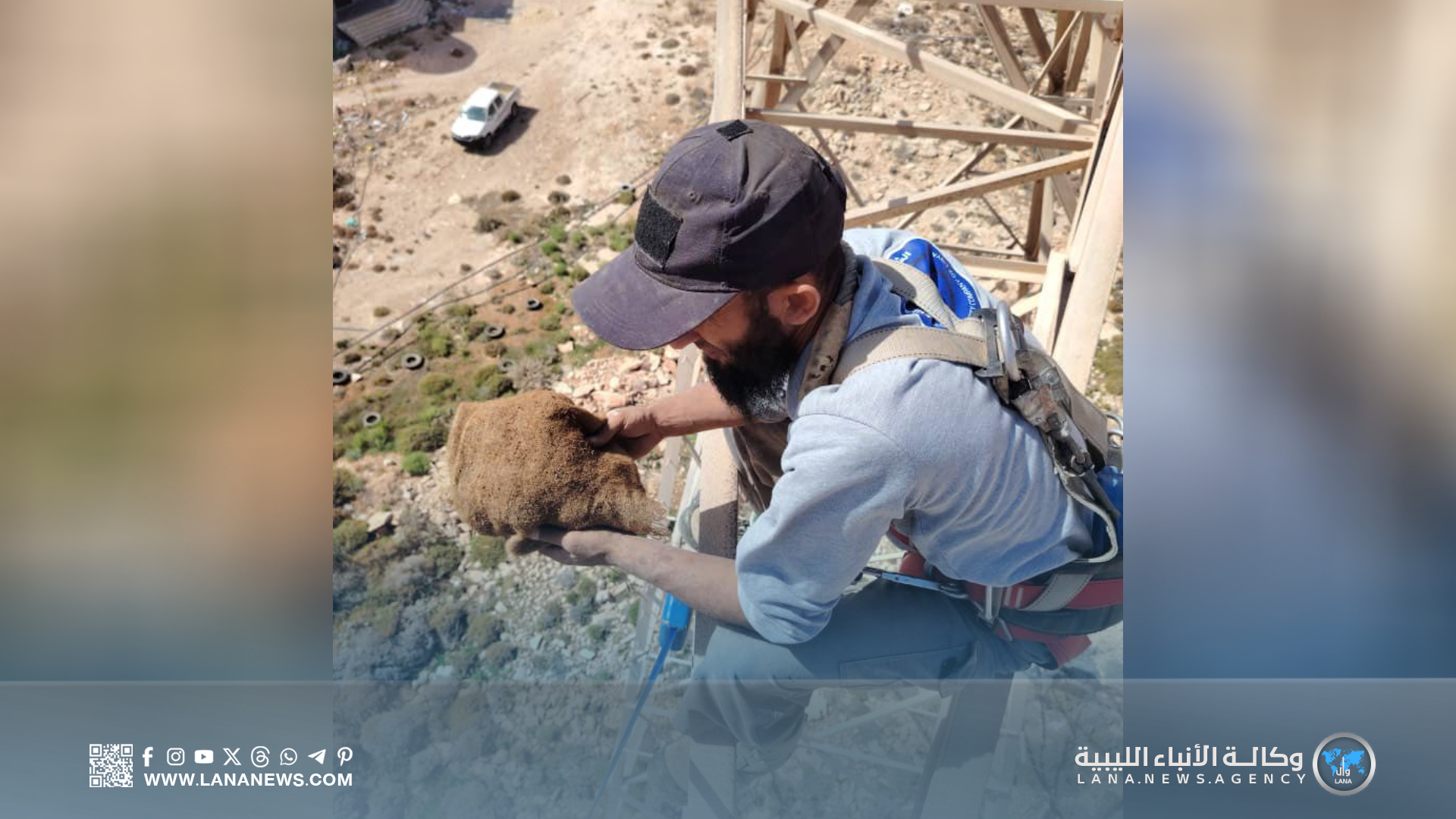 انطلاق أعمال الصيانة الطارئة على دائرة نقل الطاقة درنة - التميمي