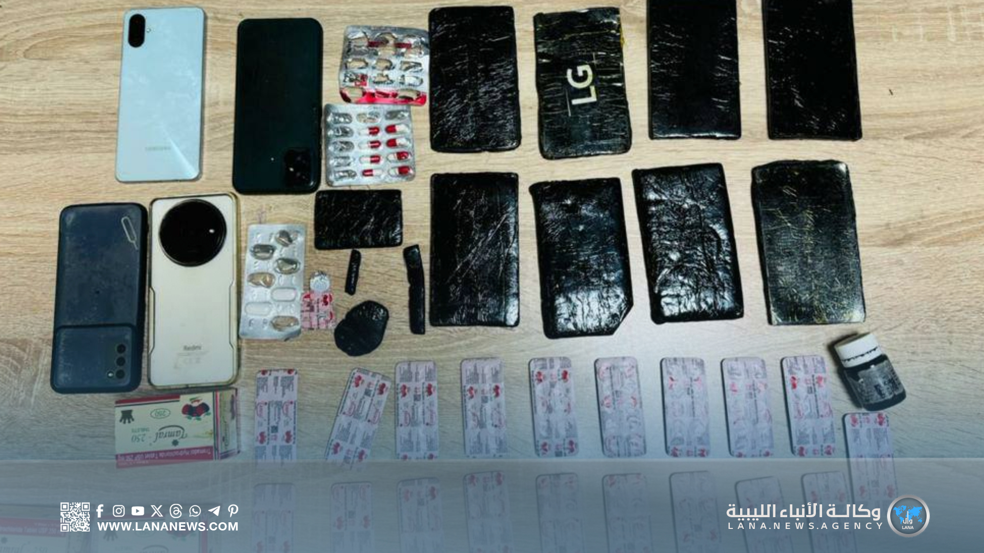 الإطاحة بمروجي مخدرات واستعادة مركبات مسروقة في بنغازي وطرابلس