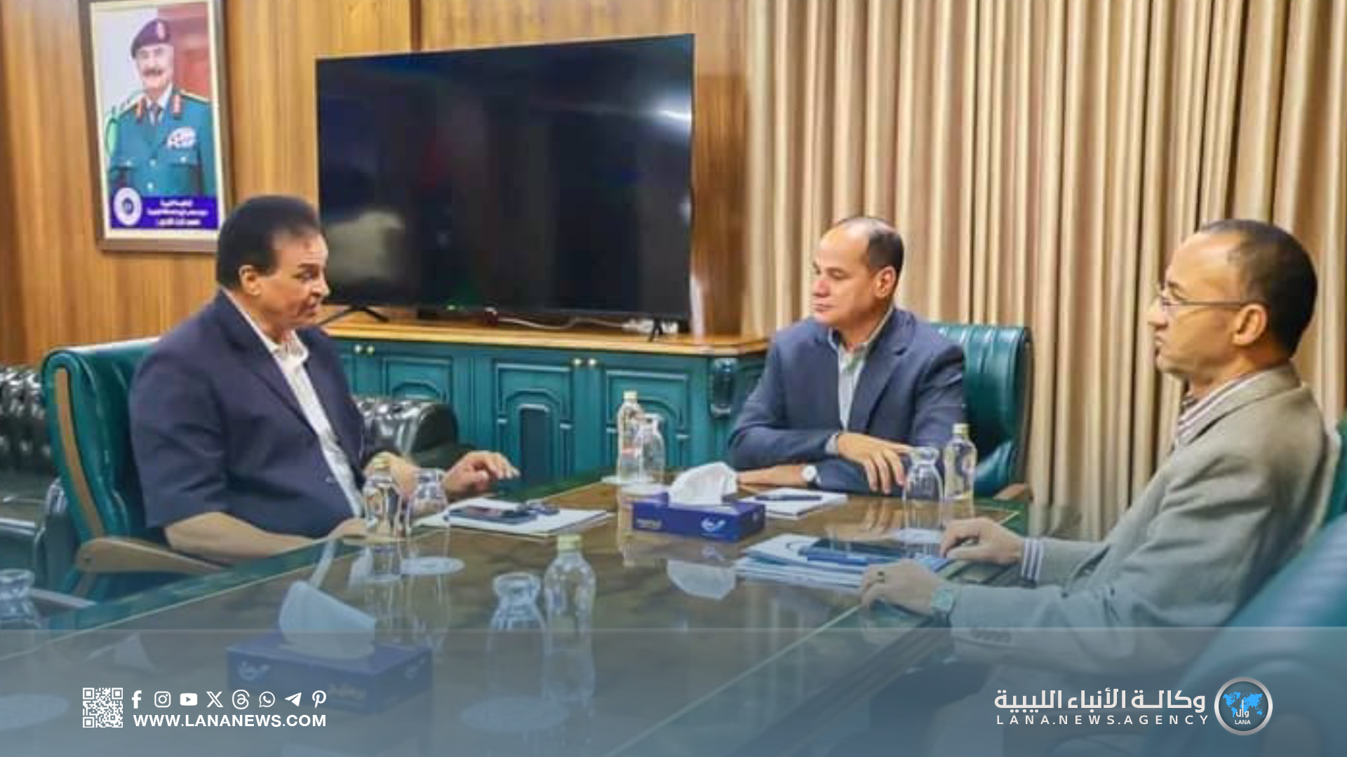 نائب رئيس الحكومة يبحث تأجيل معرض ليبيا الزراعي بالبوانيس