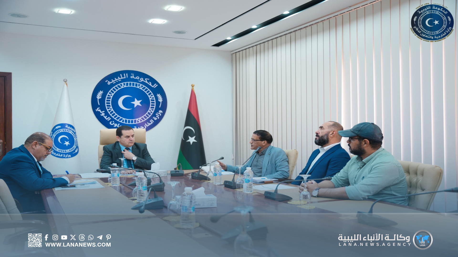 وزير الخارجية يبحث مع مفوضية المجتمع المدني تنظيم عمل المنظمات الدولية في ليبيا