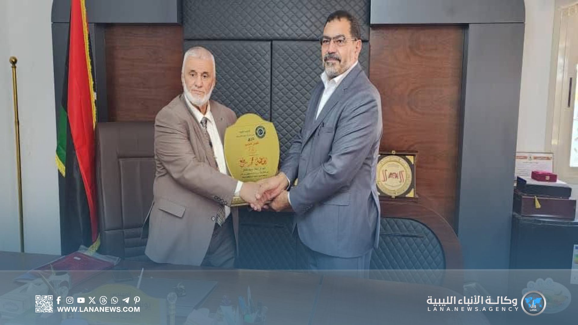 وزارة الزراعة تُكرّم خبير النحل الليبي رمضان رافع على إنجازاته الدولية