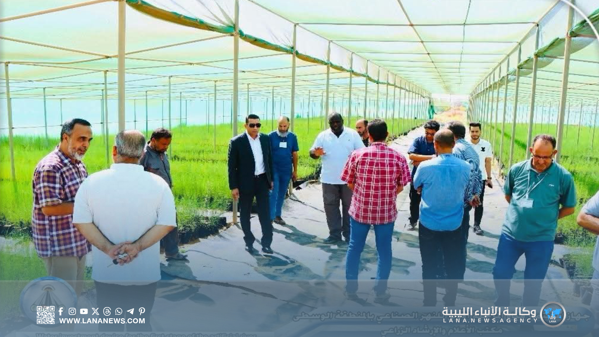 رئيس جهاز النهر بالمنطقة الوسطى يتفقد مشروع مشتل القرضابية الإنتاجي