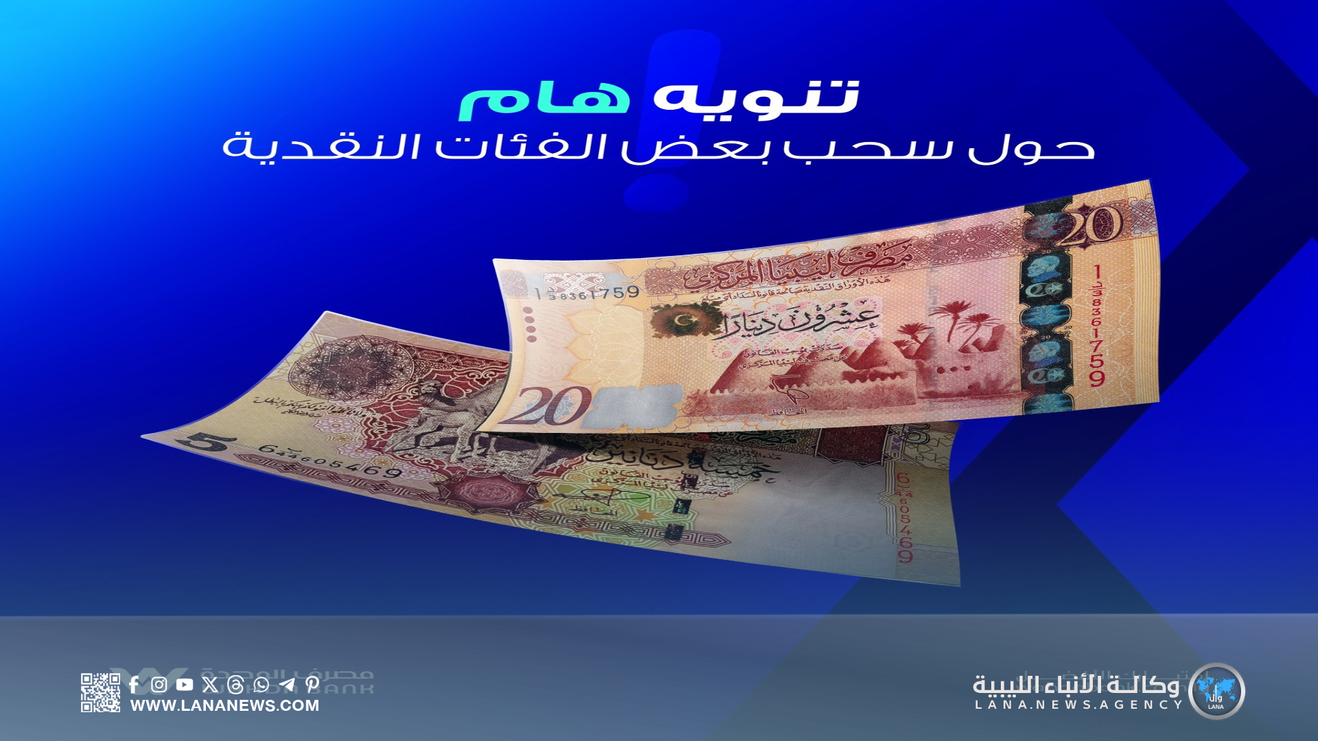 مصرف الوحدة يُحدّد موعدًا نهائيًا لاستلام بعض الإصدارات النقدية