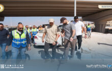 مدير صندوق التنمية يتفقد جسر وطريق الهواري ببنغازي