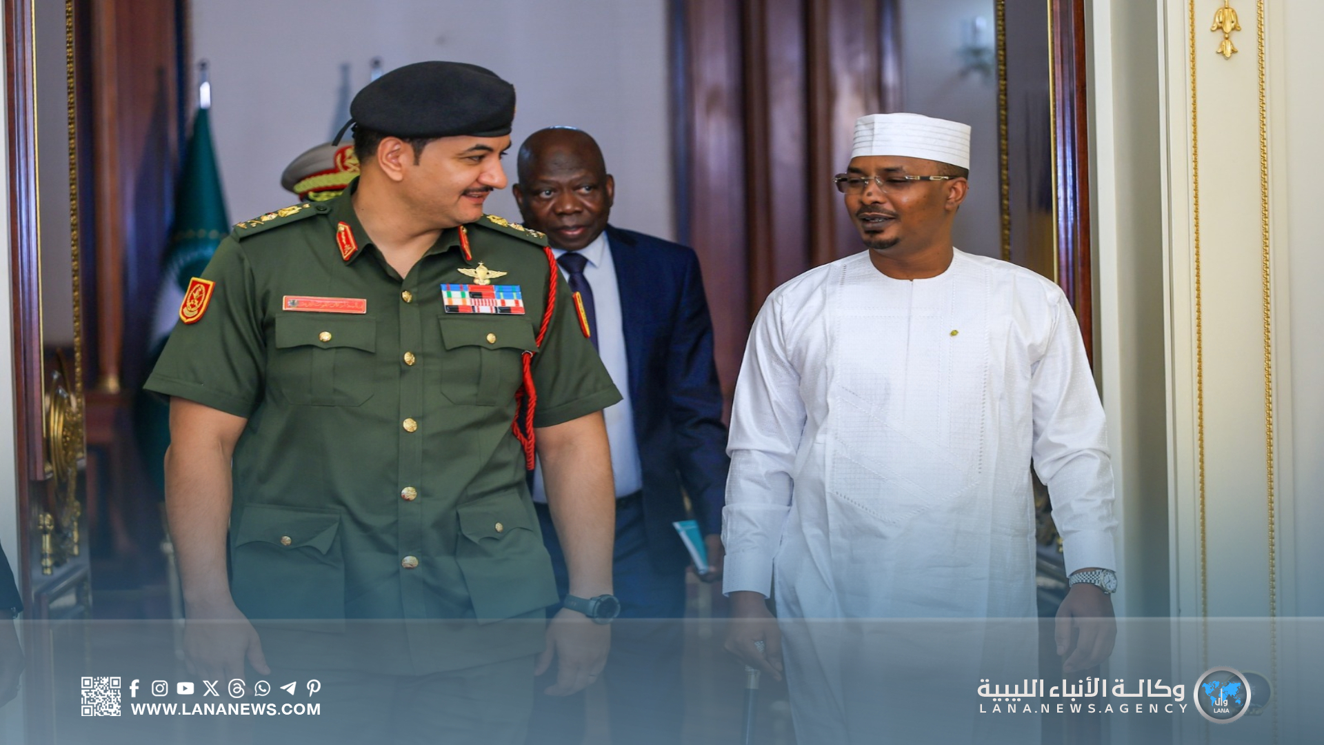 نائب القائد العام يبحث مع الرئيس التشادي تطورات الأوضاع في إقليم تيبستي