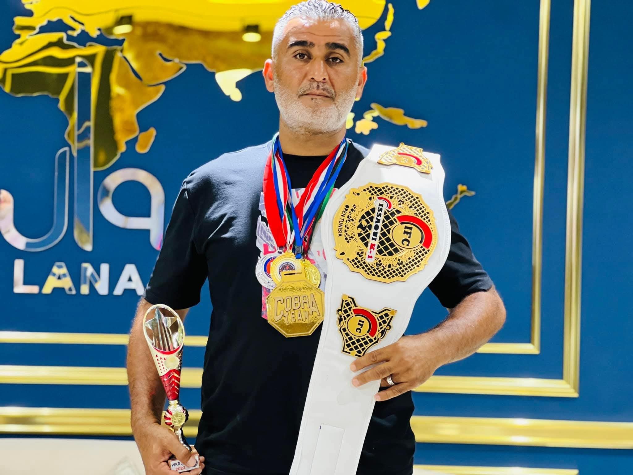 الريشي : الفوز بالحزام شرف لليبيا وسأواصل رفع رايتها