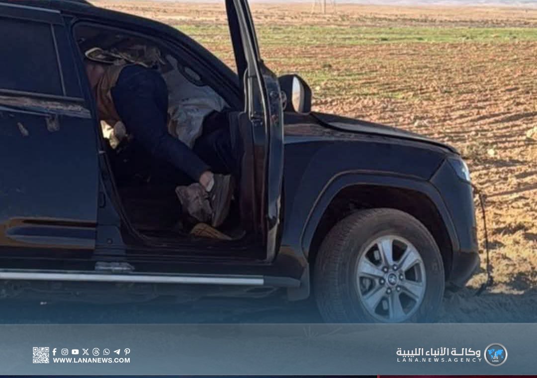 موكب رئيس الحكومة الليبية يتعرض لحادث سير بمنطقة المخيلي شرق ليبيا