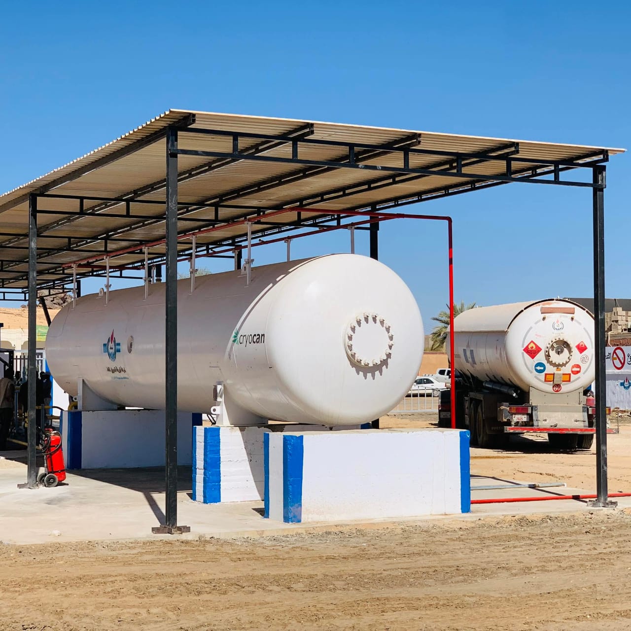 بدء تشغيل نقطة تعبئة الغاز في بلدية غات