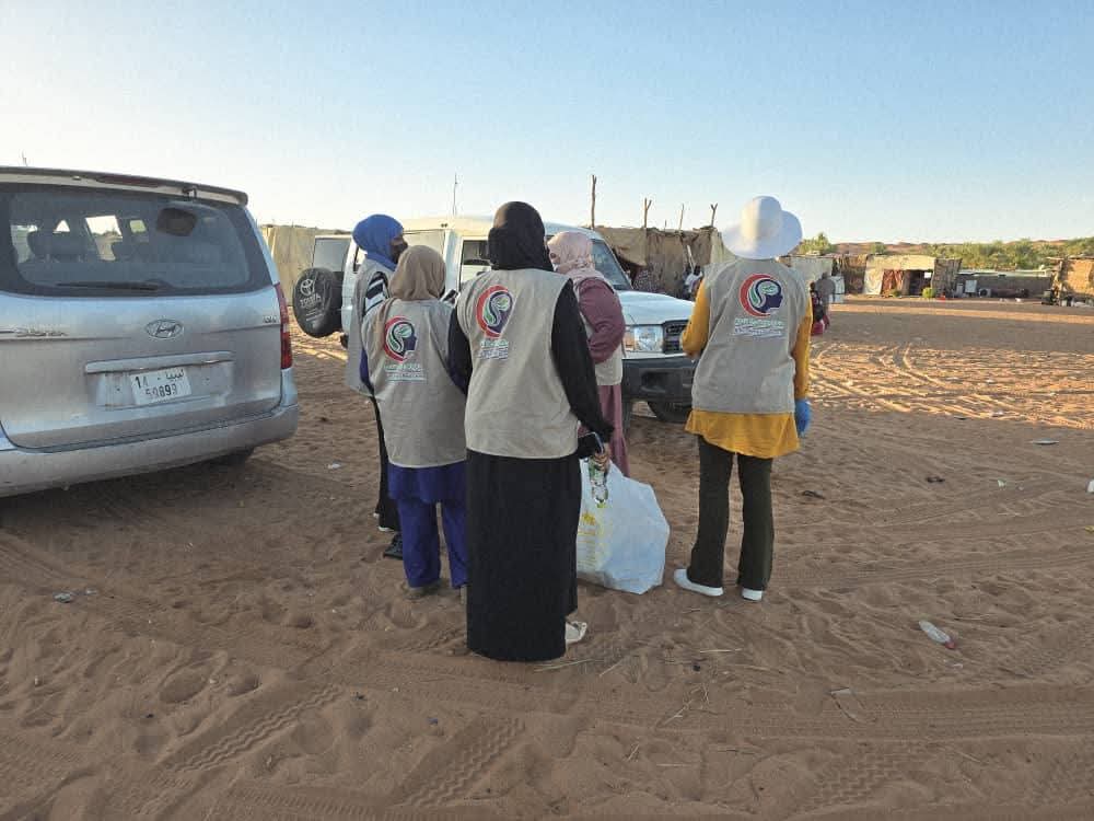 فريق الدعم النفسي بالكفرة ينفّذ زيارة ميدانية لدعم أطفال نازحين بمزرعة علي بورقيق