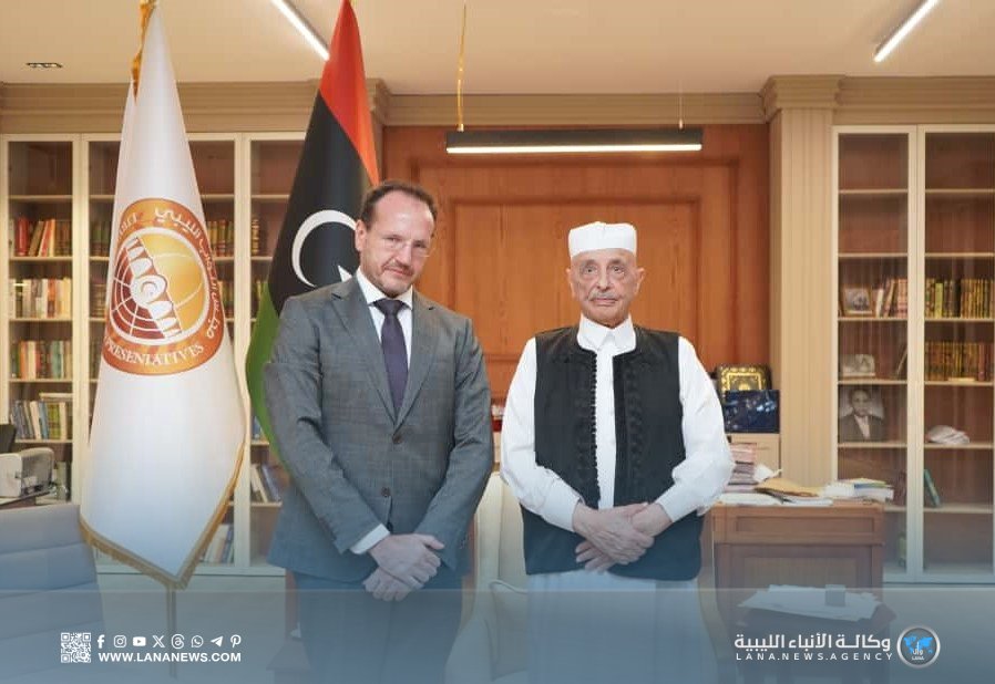 رئيس مجلس النواب يلتقي بالقنصل اليوناني الجديد في ليبيا