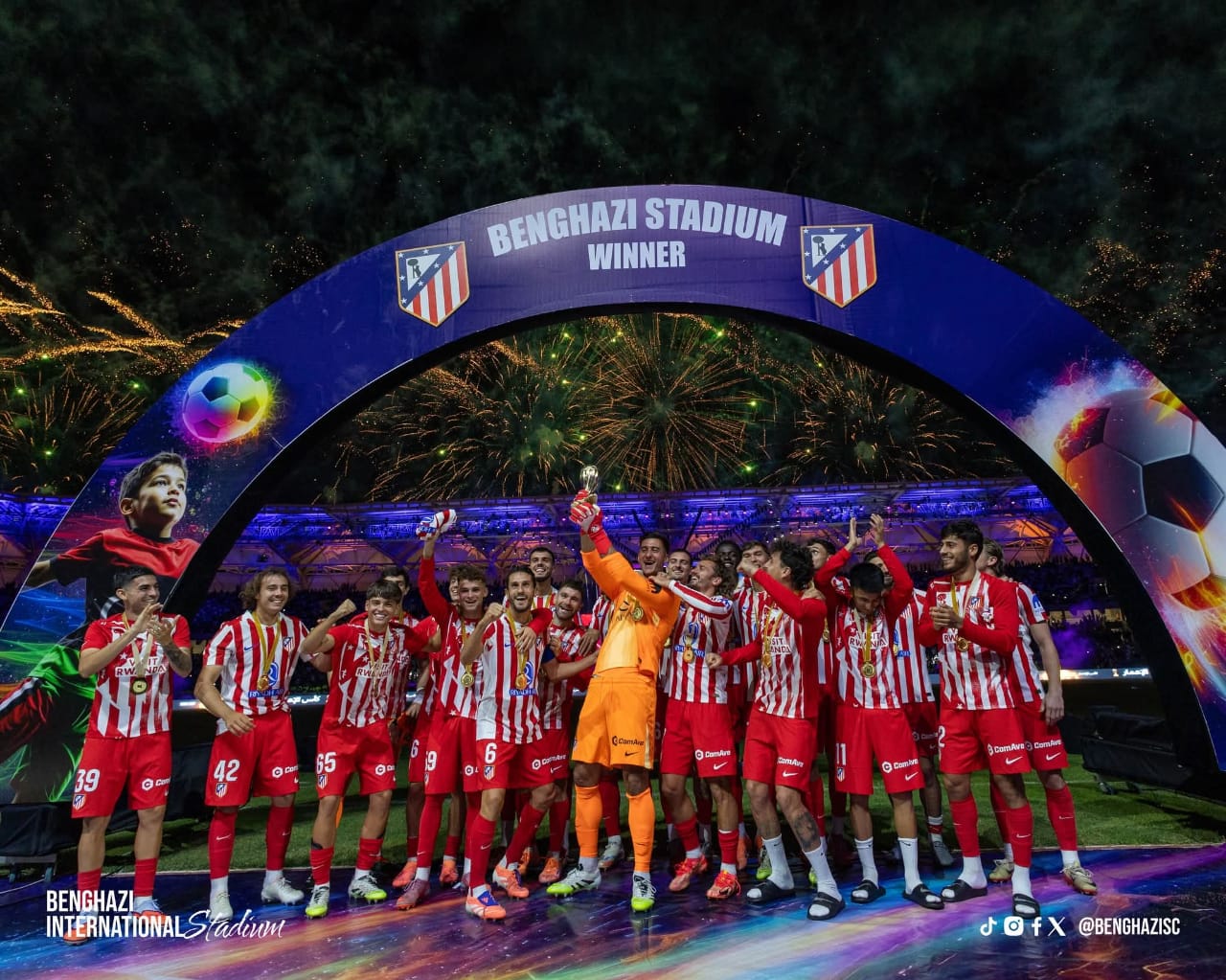 الصحف العالمية تشيد بمباراة أتلتيكو مدريد وإنتر ميلان في بنغازي