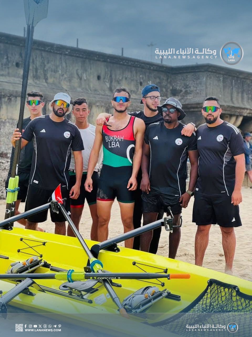 فضية وبرونزية لمنتخب ليبيا في البطولة الأفريقية للتجديف الشاطئي بجنوب أفريقيا