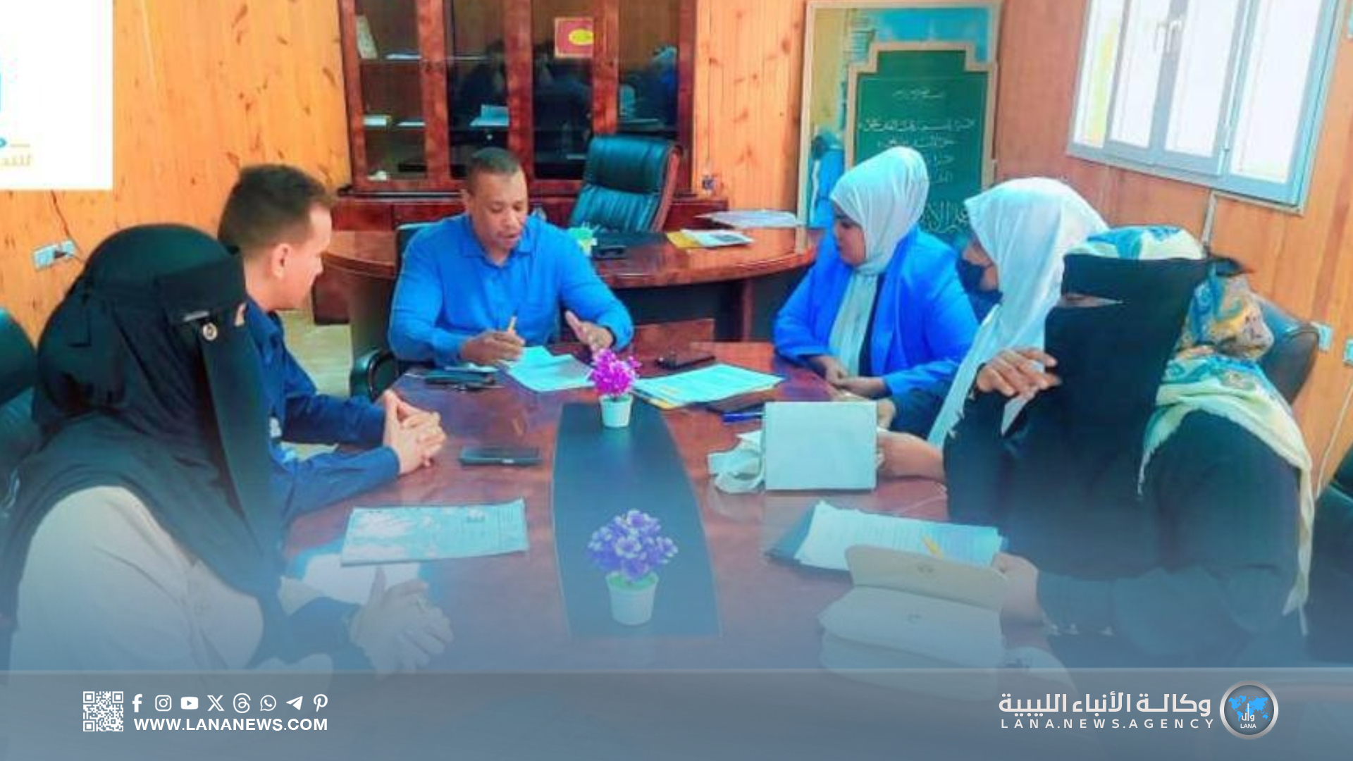 بحث تعزيز التعاون بين مؤسسات المجتمع المدني وقطاع التربية والتعليم بسبها