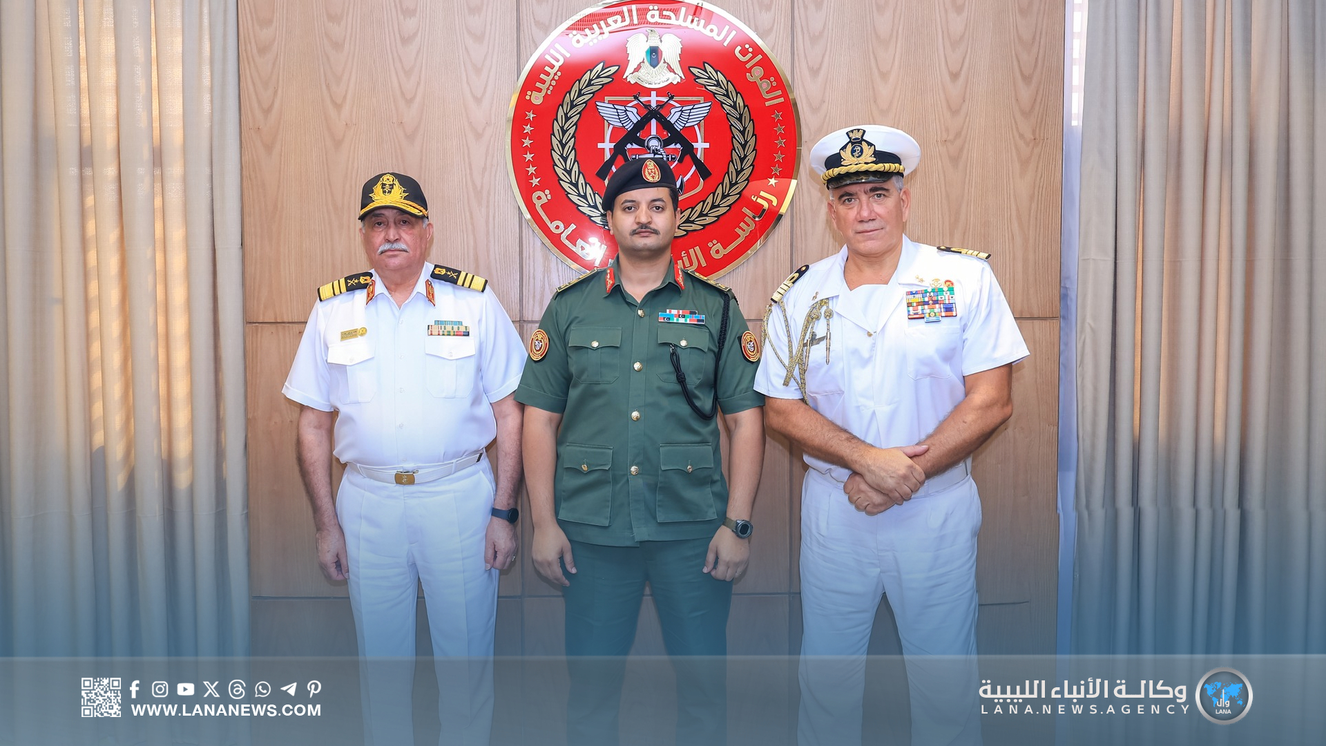 رئيس الأركان يستقبل الملحق العسكري الإيطالي