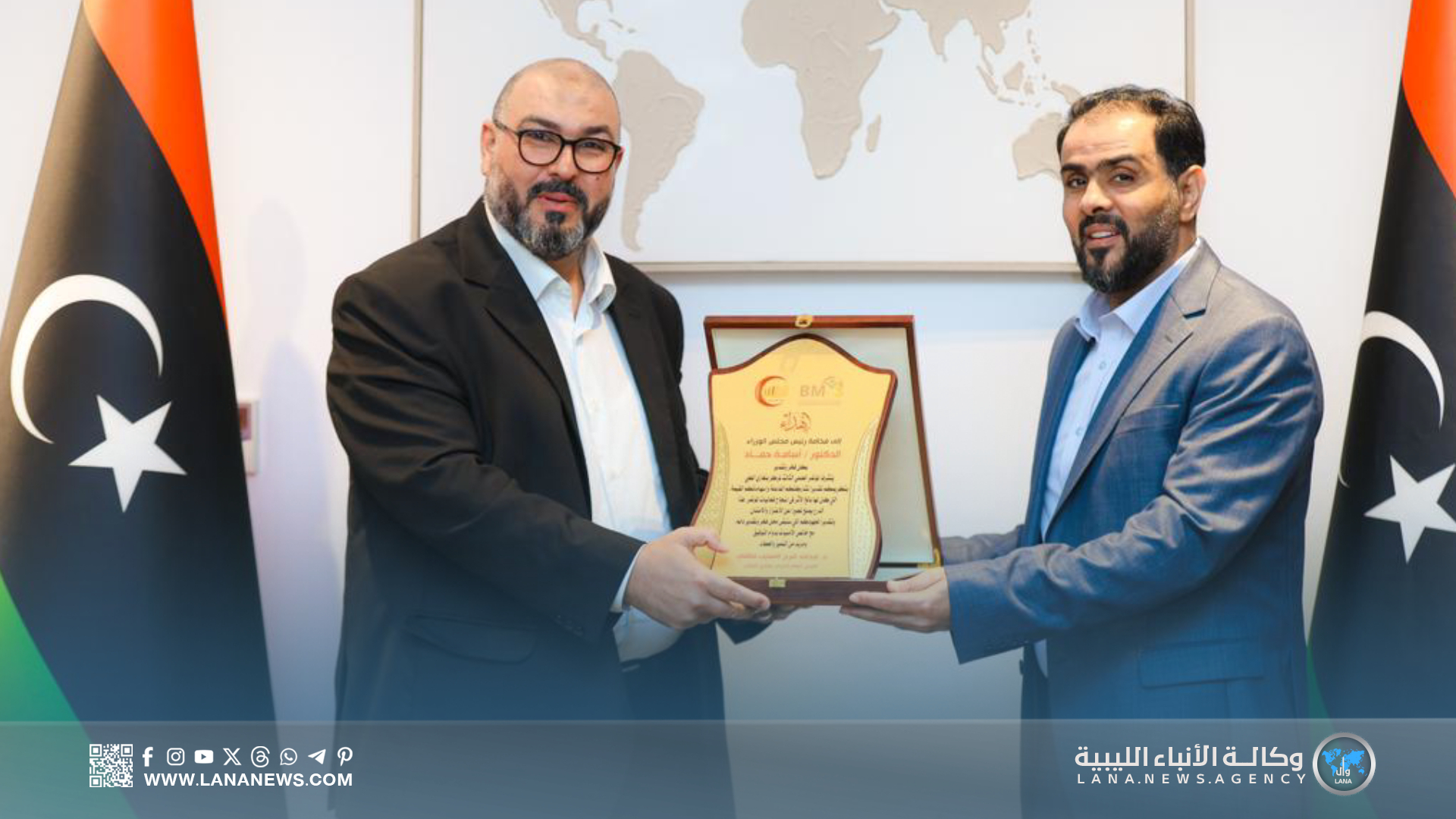 رئيس مجلس الوزراء يستقبل مدير عام مركز بنغازي الطبي