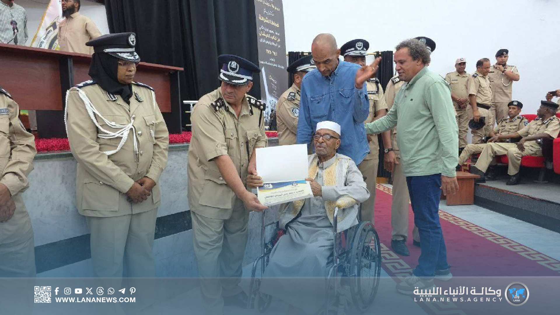 سبها تحتفل بكتاب الحيشان وتكرم ضباط فزان
