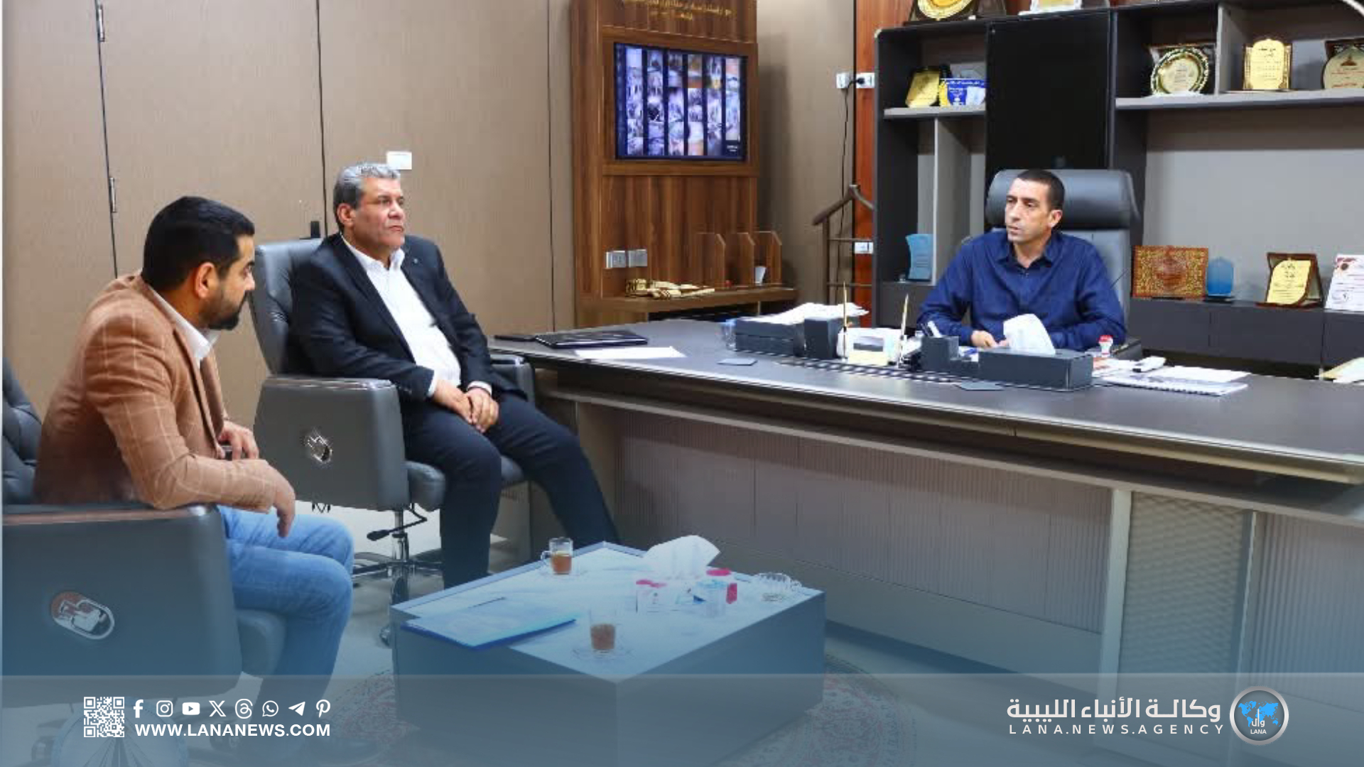 رئيس إدارة جهاز النهر الصناعي يبحث التعاون مع جامعة سرت