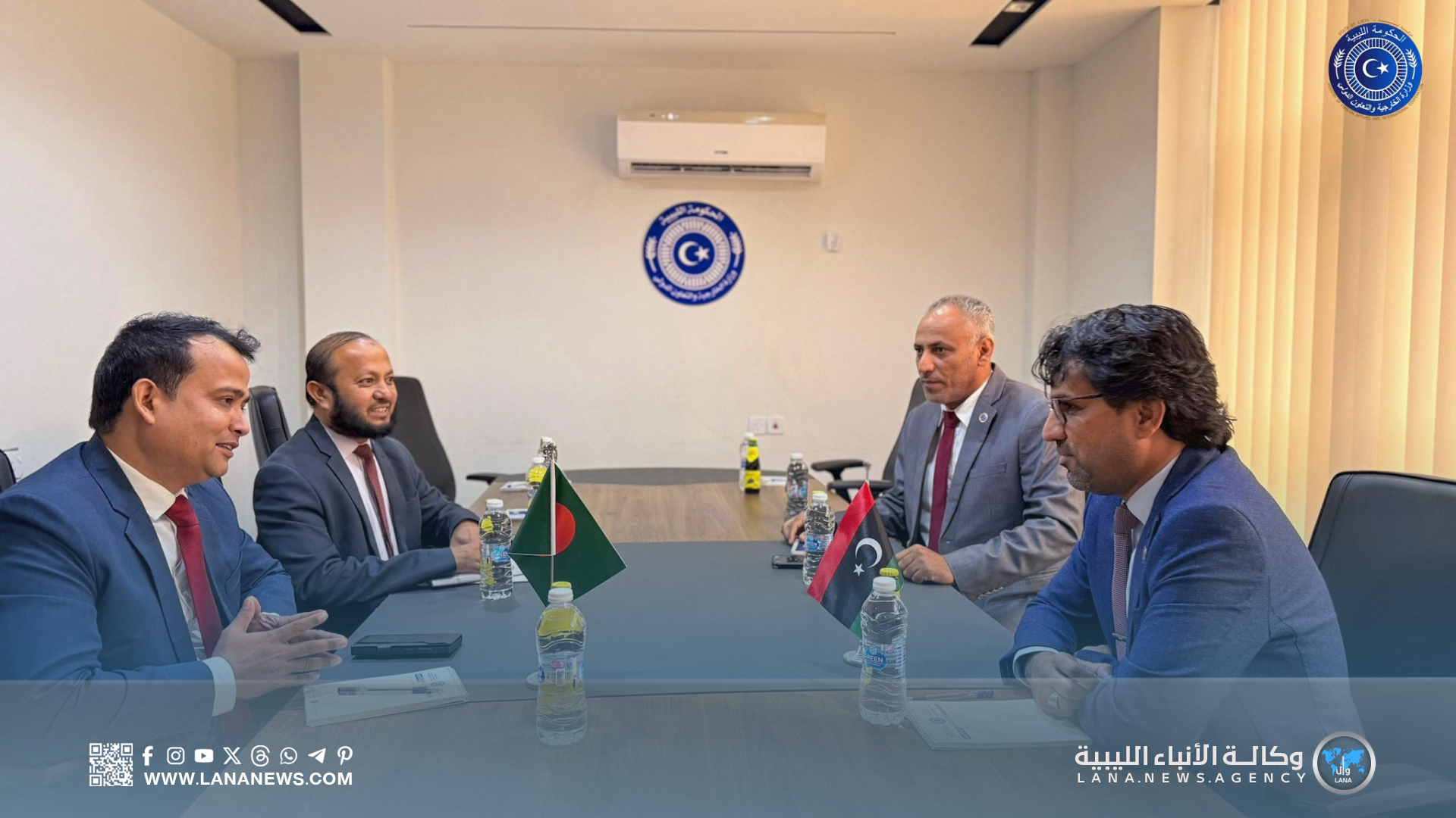 وفد من سفارة بنغلاديش يبحث افتتاح قنصلية في بنغازي