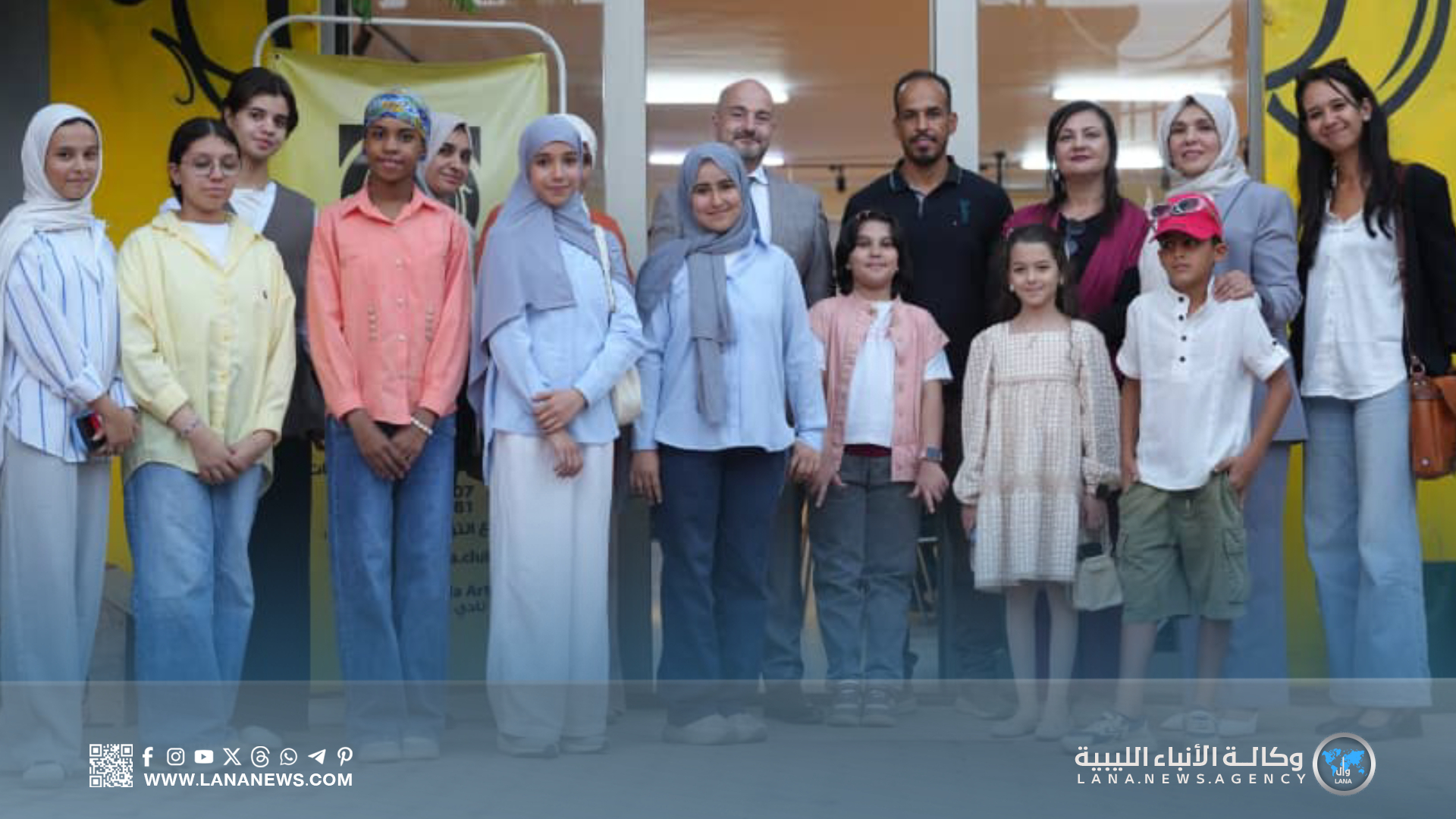 نادي عوض عبيدة للفنون التشكيلية ببنغازي يستقبل وفدين إيطالي وفرنسي 