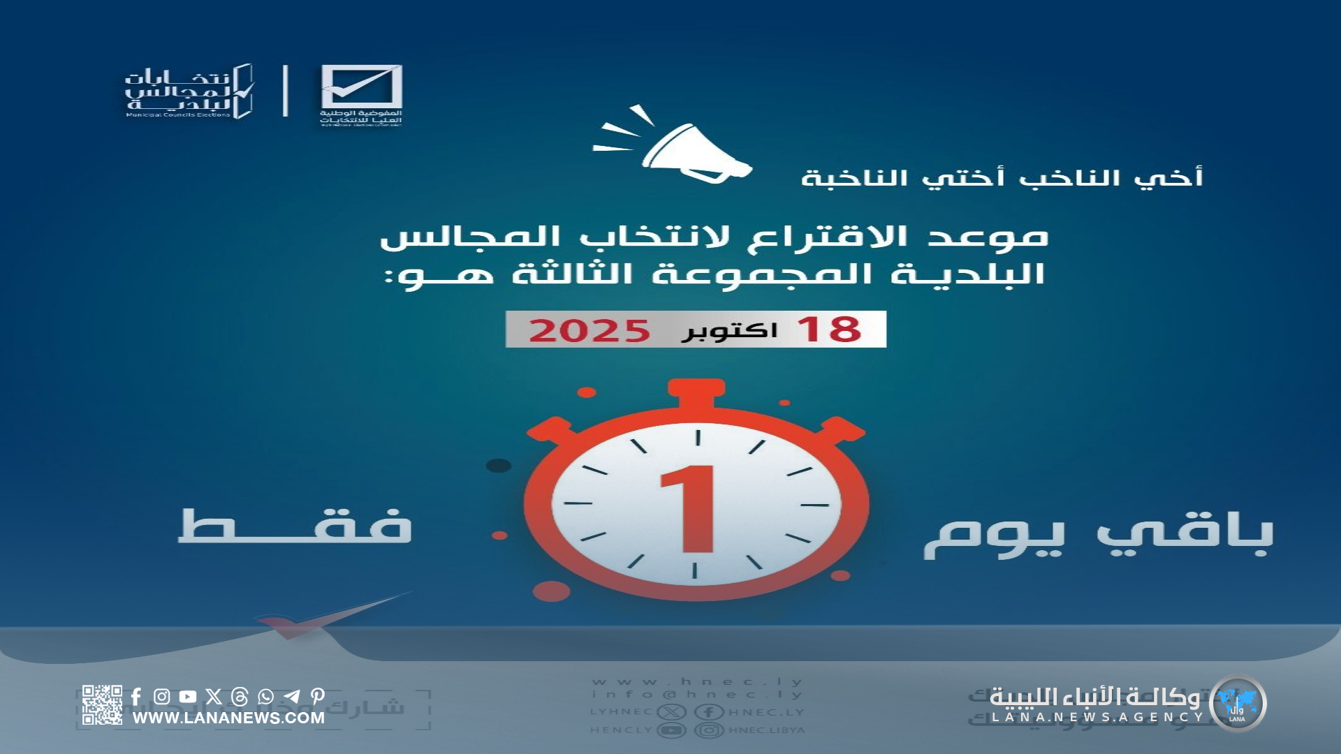 دخول بلديتي خليج السدرة والجفرة مرحلة الصمت الانتخابي