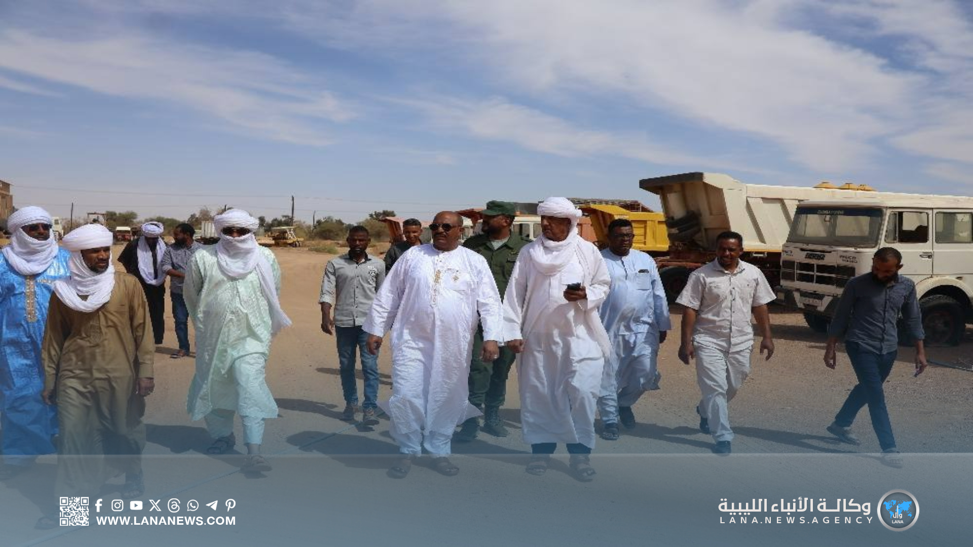 عميد تهالة ومبعوث القيادة العامة يُتابعان مواقع مشروعات خدمية مُقبلة