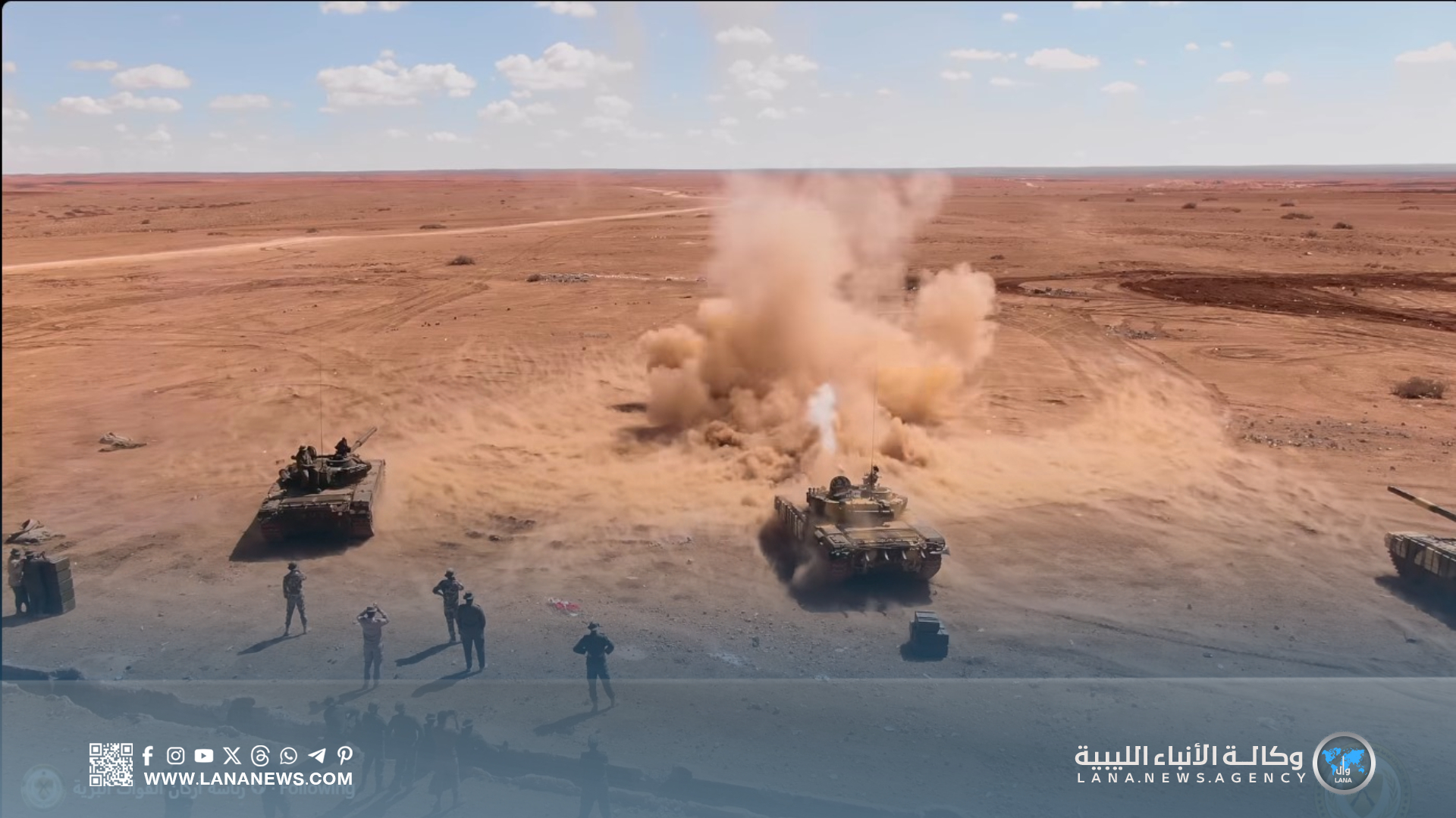 كتيبة 222 دبابات تُجري مناورة بالذخيرة الحية وتستقبل خريجي المُشاة والمدرعات