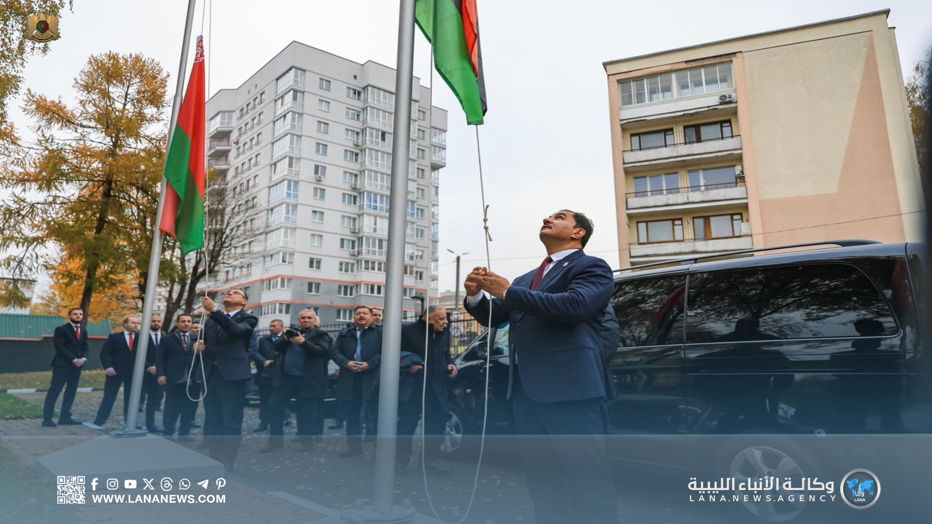 نائب القائد العام يفتتح الملحقية التجارية الليبية في مينسك