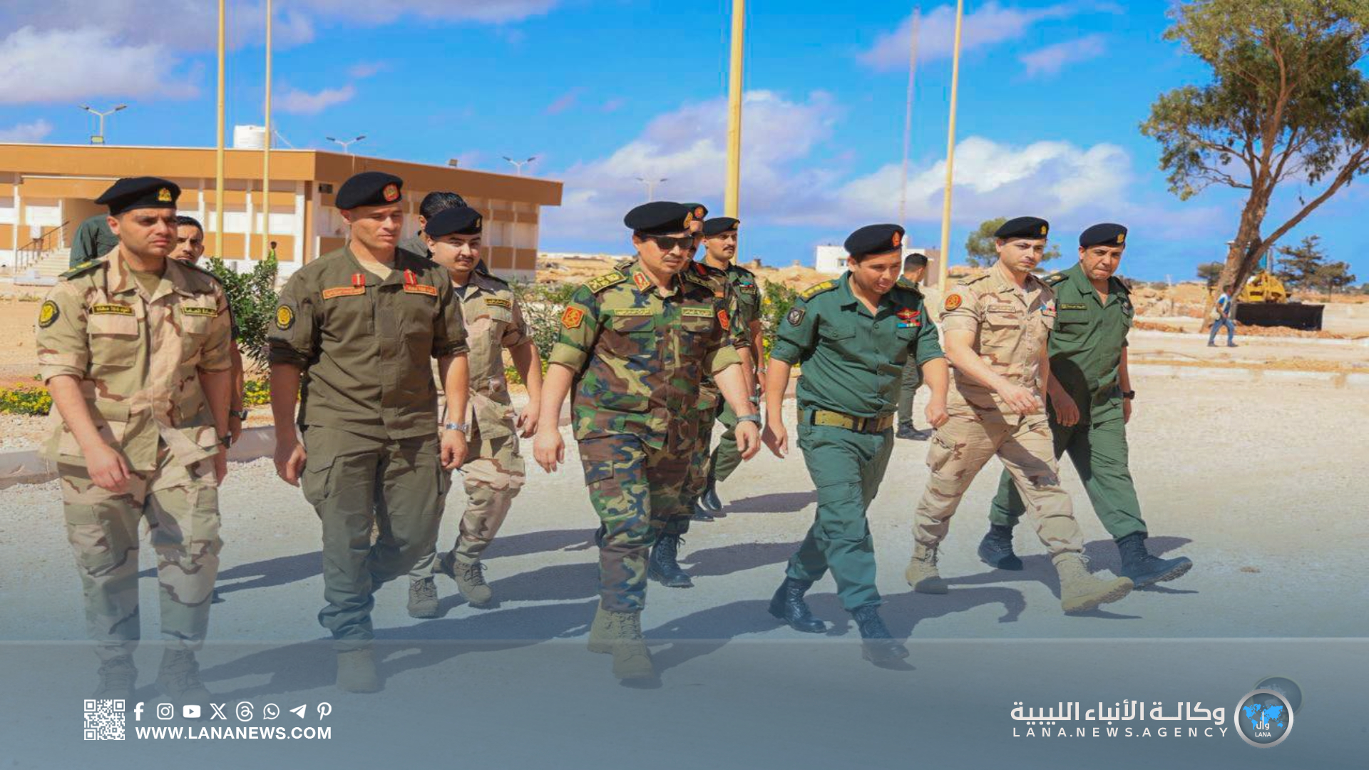 مدير مكتب القائد العام يطّلع على جاهزية الوحدات الأمنية في درنة