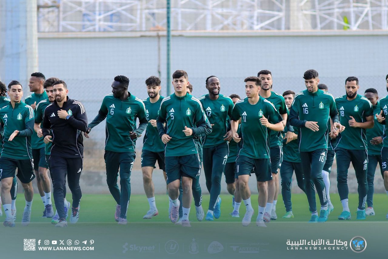 الأهلي طرابلس يباشر تدريباته في المغرب