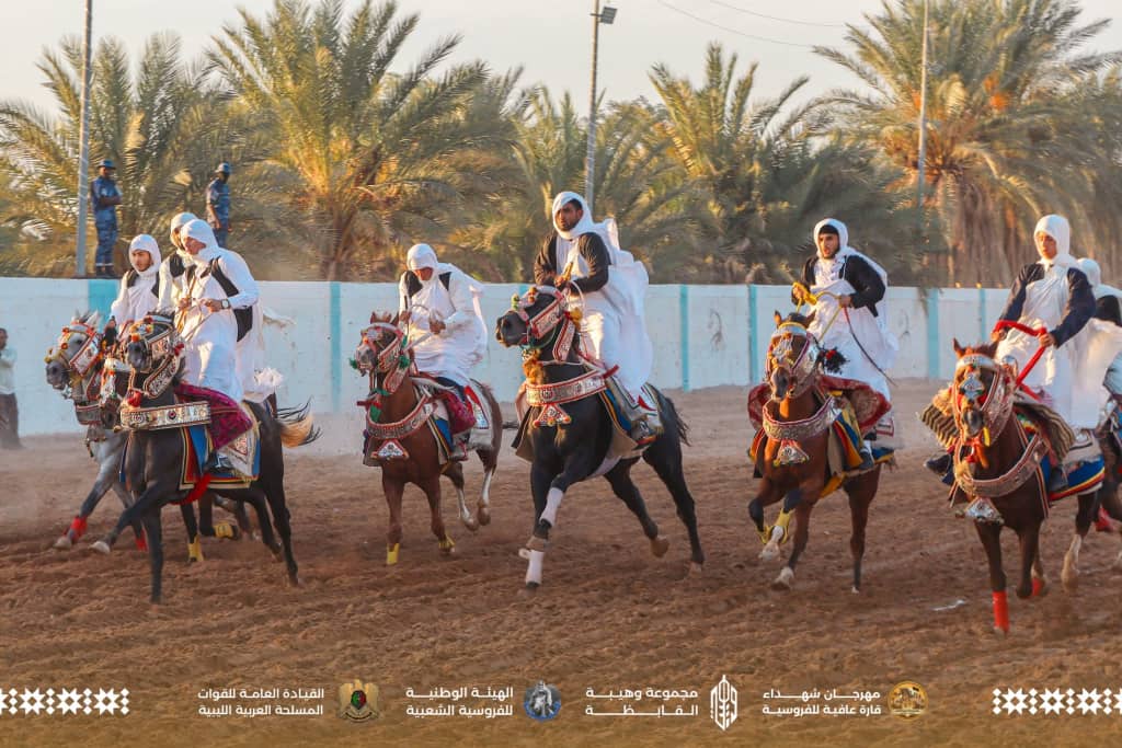أندية سرت وهراوة تشارك في مهرجان قارة عافية للفروسية