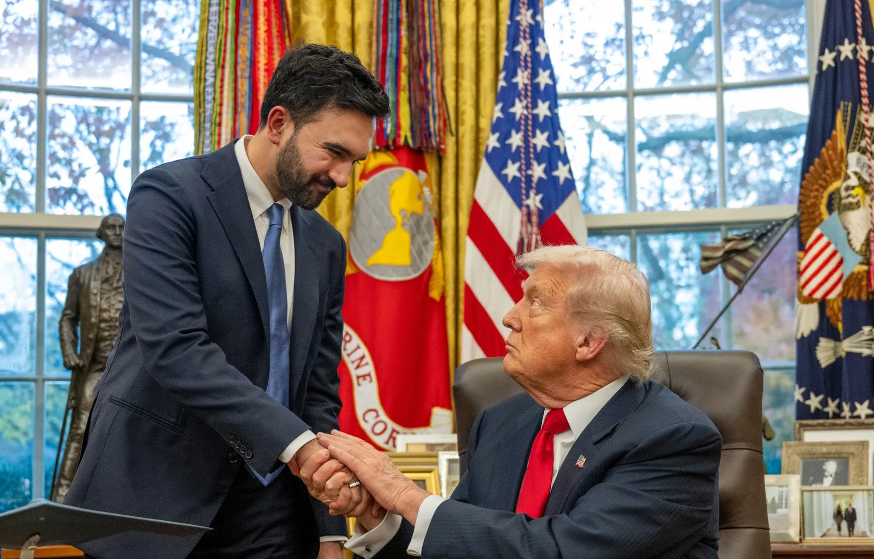 «ترامب» يستقبل «ممداني» بعد انتقادات لاذعة متبادلة