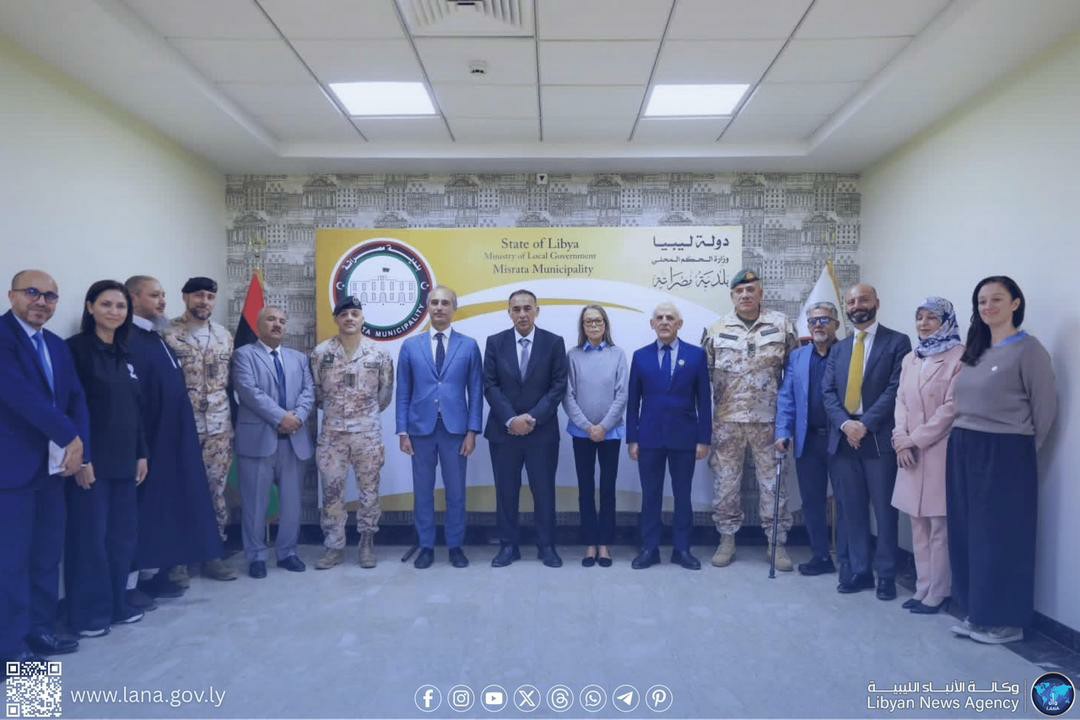 وفد أممي وإيطالي يزور بلدية مصراتة