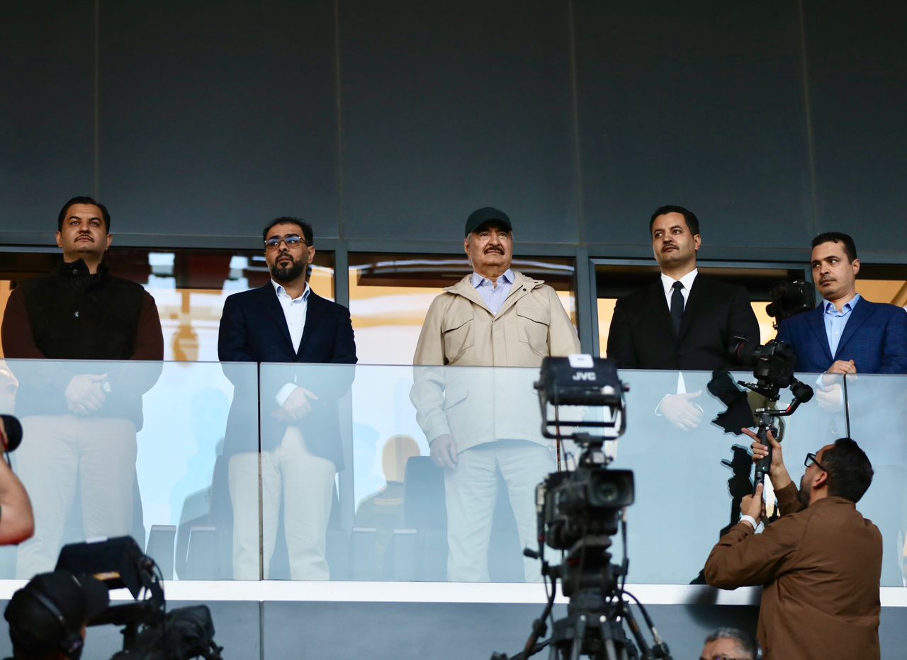 افتتاح ملعب الاتحاد العسكري بحضور القائد العام ورئيس الحكومة الليبية