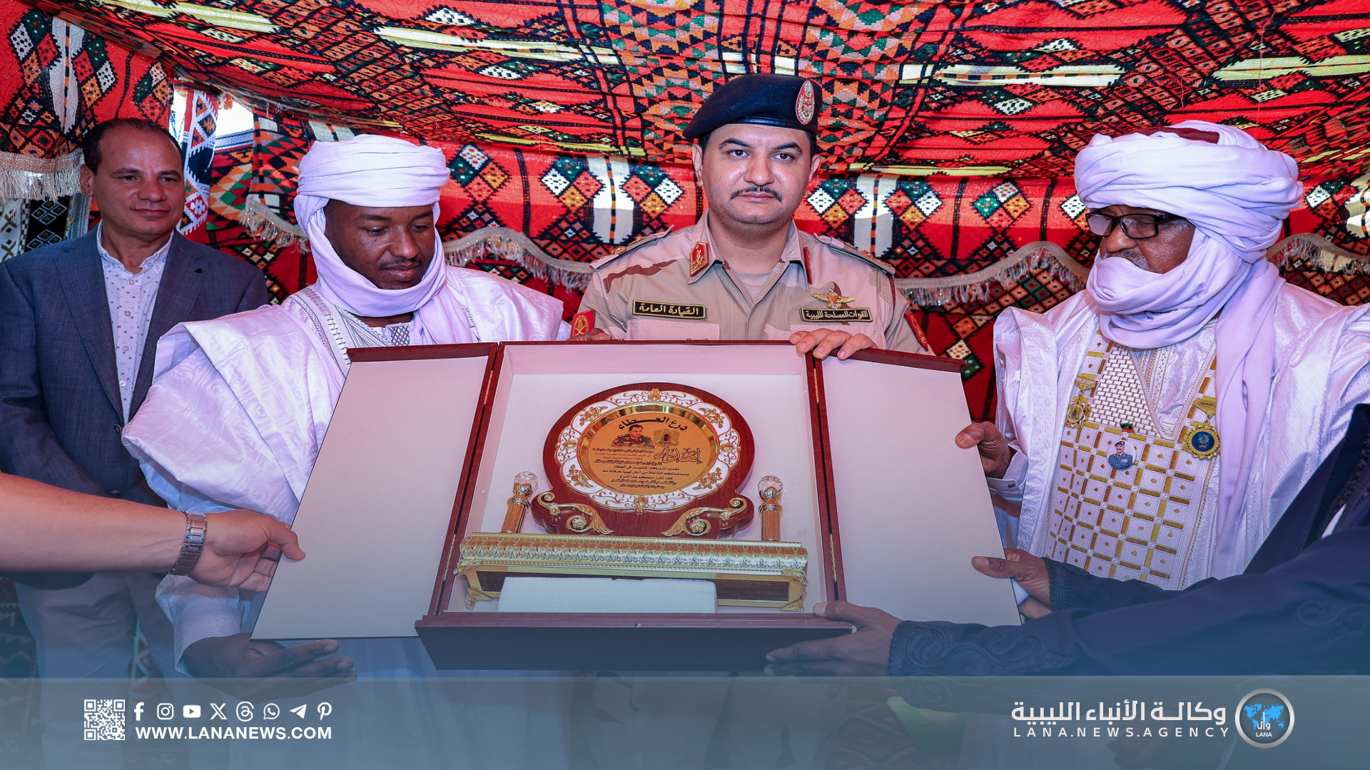 نائب القائد العام للقوات المسلحة يؤكد تعزيز الأمن والتنمية بالقطرون