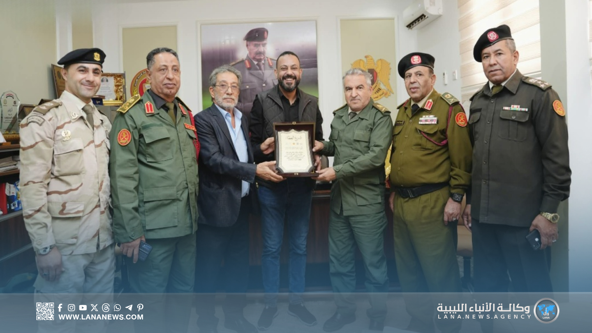 معرض بنغازي الدولي يكرّم مدير وكالة الأنباء الليبية تقديرا لجهودها الإعلامية