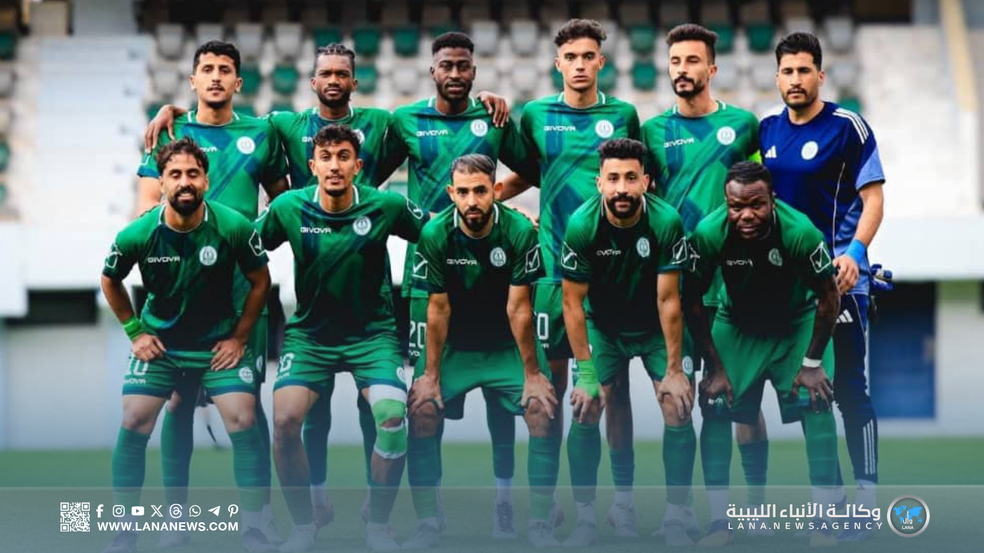 ودية النصر والاتحاد المصراتي تنتهي بتعادل إيجابي