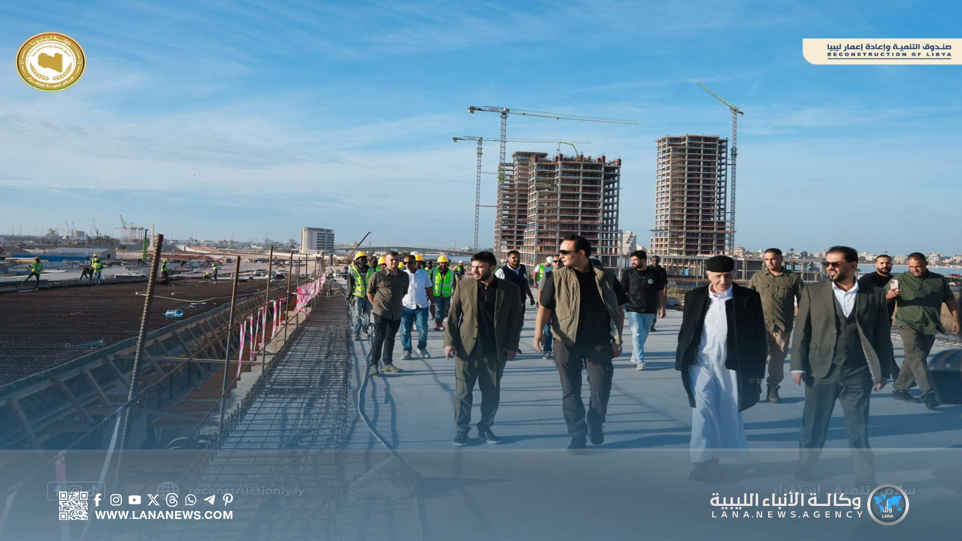 زيارة رسمية لمشروع تطوير منطقة جليانة بحضورِ قيادات الدولة