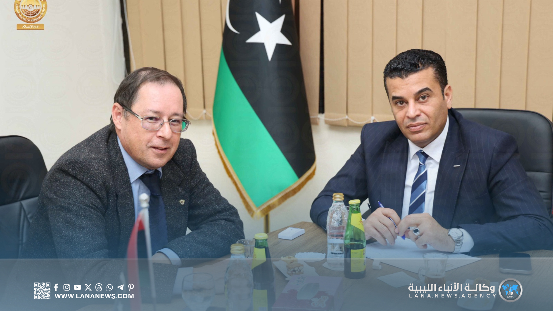 ليبيا وروسيا تبحثان دعم الاستقرار السياسي والتعاون الاقتصادي